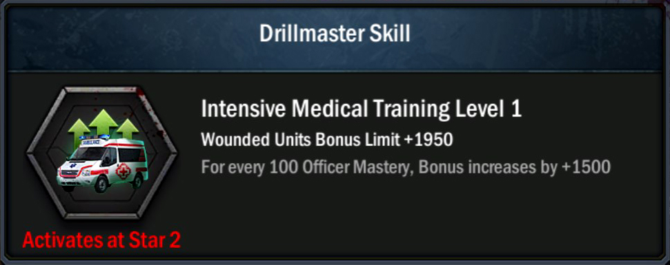 Age of Origins officer Eric - Drillmaster Skill - Intensive Medical Training